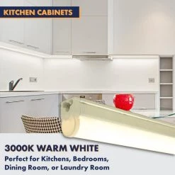 Discount 😍 Newhouse Lighting 48 in. 50-Watt Equivalent T5 Integrated LED Silver Linkable Under Cabinet Light Adjustable CCT 2700K/4100K/5000K(4-Pack) 🎁 -Cheap Cabinet Lights Store 2700 4100 5000k adjustable cct newhouse lighting under cabinet lights nht5 4ftcct 4 44 1000