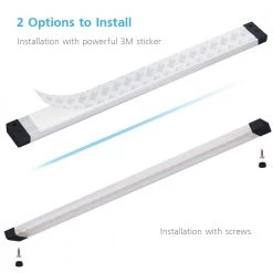 Top 10 😍 ESHINE 12 in. LED 3000K Black Under Cabinet Lighting, Dimmable Hand Wave Activated (3-Pack) 🔥 -Cheap Cabinet Lights Store 3000k eshine under cabinet lights el3003dw 1f 1000