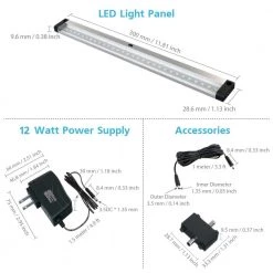 Top 10 😍 ESHINE 12 in. LED 3000K Black Under Cabinet Lighting, Dimmable Hand Wave Activated (3-Pack) 🔥 -Cheap Cabinet Lights Store 3000k eshine under cabinet lights el3003dw 44 1000