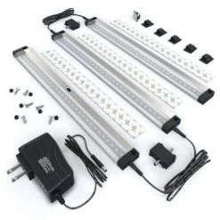 Top 10 😍 ESHINE 12 in. LED 3000K Black Under Cabinet Lighting, Dimmable Hand Wave Activated (3-Pack) 🔥