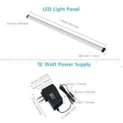 Discount ✨ ESHINE 40 in. LED 6000K Black Under Cabinet Lighting, Dimmable Hand Wave Activated (1-Pack) ⭐ -Cheap Cabinet Lights Store 6000k eshine under cabinet lights el10001dc 44 1000