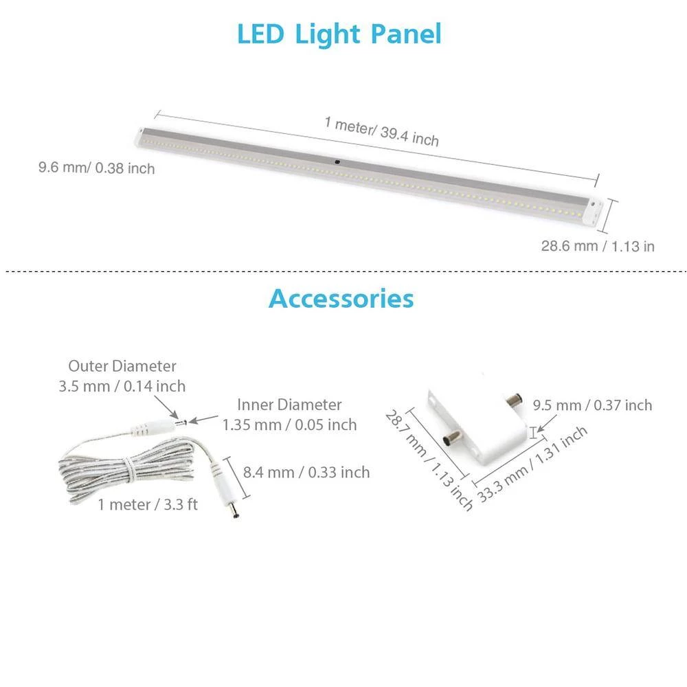 Budget 🎁 ESHINE 40 in. LED 6000K White Under Cabinet Lighting with Sensor (No Power Supply Included) 🎉 4 Budget 🎁 ESHINE 40 in. LED 6000K White Under Cabinet Lighting with Sensor (No Power Supply Included) 🎉 - Image 2