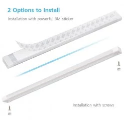 Coupon ⭐ ESHINE 12 in. LED 6000K White Under Cabinet Lighting, Dimmable Hand Wave Activated (1-Pack) ⭐ -Cheap Cabinet Lights Store 6000k eshine under cabinet lights elw3001dc 1f 1000