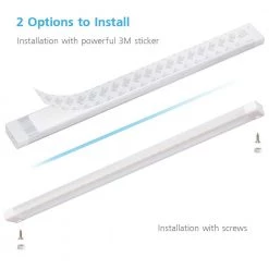 Best reviews of ❤️ ESHINE 12 in. LED 6000K White Under Cabinet Lighting, Dimmable Hand Wave Activated (3-Pack) 🌟 -Cheap Cabinet Lights Store 6000k eshine under cabinet lights elw3003dc 1f 1000