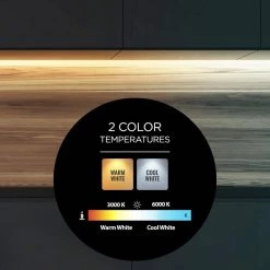 Flash Sale 🧨 ESHINE 12 in. LED 6000K White Under Cabinet Lighting, Dimmable Hand Wave Activated (4-Pack) ⌛ -Cheap Cabinet Lights Store 6000k eshine under cabinet lights elw3004dc 4f 1000