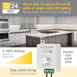 Budget ✔️ Armacost Lighting Rotary Knob LED Dimmer 🔔 -Cheap Cabinet Lights Store armacost lighting under cabinet lighting accessories 511123 1f 1000