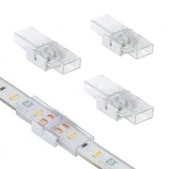 Hot Sale ✨ Armacost Lighting White/Single Color IP67 Outdoor LED Tape to Tape Splice Connector Cord 4-Pack 🔥