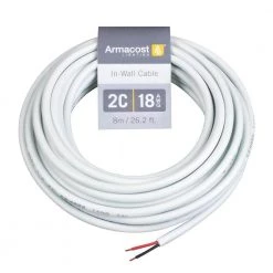 Brand new 😍 Armacost Lighting 24 ft. (8 m) 18 AWG/2C White In-Wall Cable 🛒