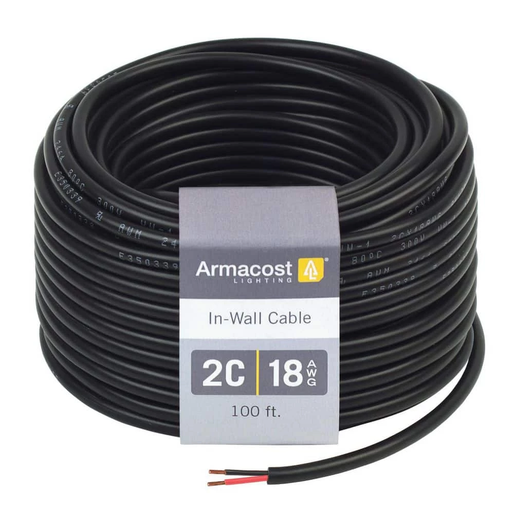 Discount ๐ Armacost Lighting 2C 18AWG In-Wall Cable Connector Cord (100 ft./8 m) ๐ 3 Discount ๐ Armacost Lighting 2C 18AWG In-Wall Cable Connector Cord (100 ft./8 m) ๐