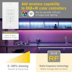 Cheap 😀 Armacost Lighting LED Dimmers Wireless Wall Mount Touchpad for RGB Plus W 😀 -Cheap Cabinet Lights Store armacost lighting under cabinet lighting accessories 733220 1f 1000