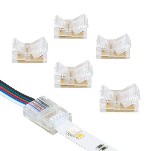 New 🤩 Armacost Lighting 5-Pin RGB+W Multi-Color Wire to Tape Connector Cord (6-Pack) 🥰 -Cheap Cabinet Lights Store armacost lighting under cabinet lighting accessories 766220 64 1000