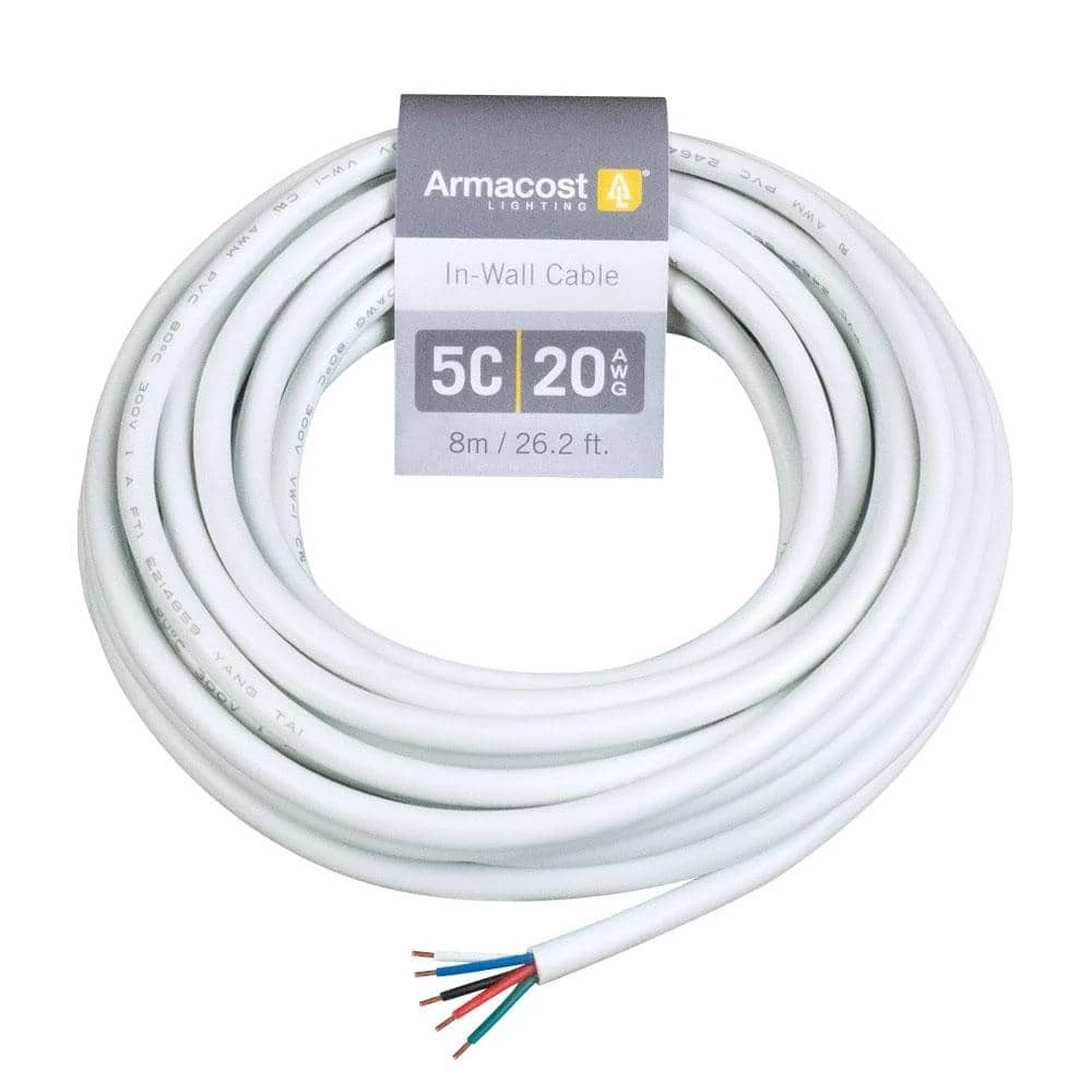 Deals 🤩 Armacost Lighting 24 ft. 20 AWG/5C in Wall Cable ⌛ 3 Deals 🤩 Armacost Lighting 24 ft. 20 AWG/5C in Wall Cable ⌛
