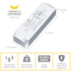 Top 10 👍 Armacost Lighting LED Power Supply 36-Watt Standard Driver 24-Volt Transformer 🛒 -Cheap Cabinet Lights Store armacost lighting under cabinet lighting accessories 850360 1f 1000
