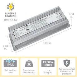 Deals 🥰 Armacost Lighting 100-Watt 24-Volt DC Transformer Standard Power Supply 🌟 -Cheap Cabinet Lights Store armacost lighting under cabinet lighting accessories 851000 4f 1000