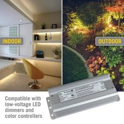 New 🥰 Armacost Lighting 200-Watt 24-Volt DC LED Transformer Standard Power Supply 🌟 -Cheap Cabinet Lights Store armacost lighting under cabinet lighting accessories 852000 1f 1000