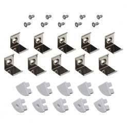 Promo ✔️ Armacost Lighting Corner Mount Grey Tape Light Channel Accessory Pack LED Mounting Hardware (10-Pack) 🔥