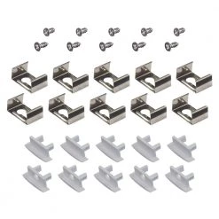 Hot Sale 👏 Armacost Lighting Recess Mount Grey Tape Light Channel Accessory Pack LED Mounting Hardware (10-Pack) 🎉