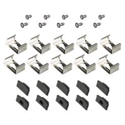 Deals 🔔 Armacost Lighting Surface Mount Black Tape Light Channel Accessory Pack LED Mounting Hardware (10-Pack) 🎉