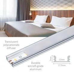 Coupon ⭐ Armacost Lighting RibbonFlex Aluminum LED Tape Light Flat Channel and Diffuser System Mounting Hardware (5-Pack) 💯 -Cheap Cabinet Lights Store armacost lighting under cabinet lighting accessories 960050 4f 1000