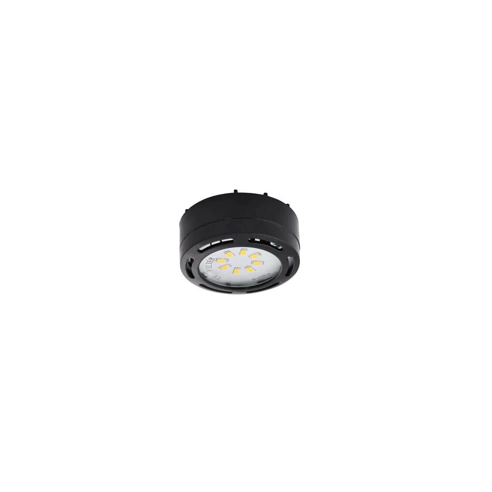 New ❤️ AMAX LIGHTING LED Black Under Cabinet Puck Light with Power Cord ⌛ 3 New ❤️ AMAX LIGHTING LED Black Under Cabinet Puck Light with Power Cord ⌛