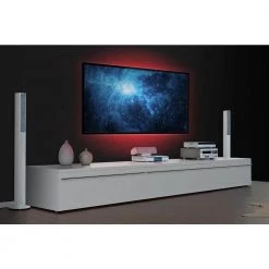 Discount 😍 ProMounts Home Theatre LED Backlight Kit, USB TV Backlight with Remote, 2-Strip Lights,16 Color Changing Mood Ambiance Lights 😀 -Cheap Cabinet Lights Store black promounts led strip lights otb02 31 1000