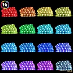 Promo ⌛ ProMounts Home Theatre LED Backlight Kit, USB TV Backlight with Remote, 4-Strip Lights,16 Color Changing Mood Ambiance Lights ⭐ -Cheap Cabinet Lights Store black promounts under cabinet lights otb04 4f 1000