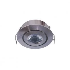 Budget 🥰 Armacost Lighting 2 in. Bright White Recessed LED Swivel Puck Light, Brushed Steel ⌛