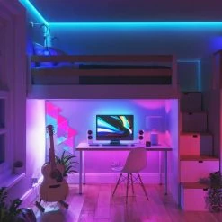 Buy 😀 Nanoleaf 80 in. Color and White Smart LED Light Strip Starter Kit 😉 -Cheap Cabinet Lights Store clear nanoleaf smart light bulbs nl55 0003ls 2m 66 1000