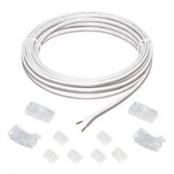 Wholesale 😍 Commercial Electric 13 ft. White Connector Cord LED Strip Light Accessory Pack (4 Wire-to-Tape Connectors, 6 Wire Mounting Clips) 👏