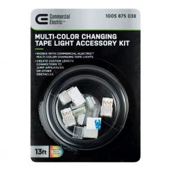 Top 10 🎁 Commercial Electric 13 ft. Connector Cord LED Strip Light Accessory Pack (RGB+W) (4 Wire-to-Tape Connectors, 6 Wire Mounting Clips) ✨ -Cheap Cabinet Lights Store commercial electric under cabinet lighting accessories c760110 1f 1000
