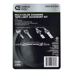 Top 10 🎁 Commercial Electric 13 ft. Connector Cord LED Strip Light Accessory Pack (RGB+W) (4 Wire-to-Tape Connectors, 6 Wire Mounting Clips) ✨ -Cheap Cabinet Lights Store commercial electric under cabinet lighting accessories c760110 44 1000
