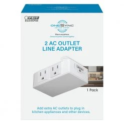 Budget 🧨 Feit Electric Under Cabinet In-Line 2 AC Outlet with 18 in. Link Cable Power Cord 💯 -Cheap Cabinet Lights Store feit electric under cabinet lighting accessories ucl plug 66 1000