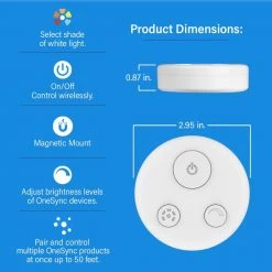 Cheap ๐งจ Feit Electric White Under Cabinet Wireless Remote Control Mountable Disc Connector Cord, Batteries Included โญ 12 Cheap ๐งจ Feit Electric White Under Cabinet Wireless Remote Control Mountable Disc Connector Cord, Batteries Included โญ -Cheap Cabinet Lights Store feit electric under cabinet lighting accessories ucl remote1 e1 1000