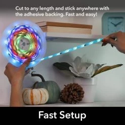 Best reviews of 🔔 Geeni 16.4 ft. Prisma Symphony Smart LED Strip Light, RGBIC Color Changing with App Control and Music Sync ⌛ -Cheap Cabinet Lights Store multi color geeni led strip lights gn ew017 999 76 1000