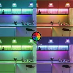 Wholesale 🤩 Tzumi Aura 48 ft. LED Multi-Strip Light with A/C Power Adapter 👏 -Cheap Cabinet Lights Store multi tzumi led strip lights 7793hd 4f 1000