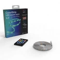 Promo 👍 Tzumi Aura Plug-in 6.5 ft. LED Strip Light with Sound Sync 😀