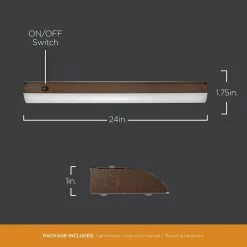 Promo 😉 ULTRA PROGRADE ProWire Direct Wire 24 in. LED Oil-Rubbed Bronze Under Cabinet Light 🛒 -Cheap Cabinet Lights Store oil rubbed bronze ultra prograde under cabinet lights 64771 t1 1f 1000