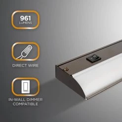 Promo 😉 ULTRA PROGRADE ProWire Direct Wire 24 in. LED Oil-Rubbed Bronze Under Cabinet Light 🛒 -Cheap Cabinet Lights Store oil rubbed bronze ultra prograde under cabinet lights 64771 t1 c3 1000