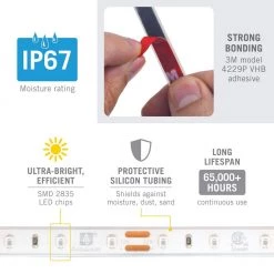 New 💯 Armacost Lighting RibbonFlex Pro 18 in. Red Green Waterproof IP67 LED Tape Light 60 LEDs/m 🧨 -Cheap Cabinet Lights Store red armacost lighting led strip lights 632470 4f 1000