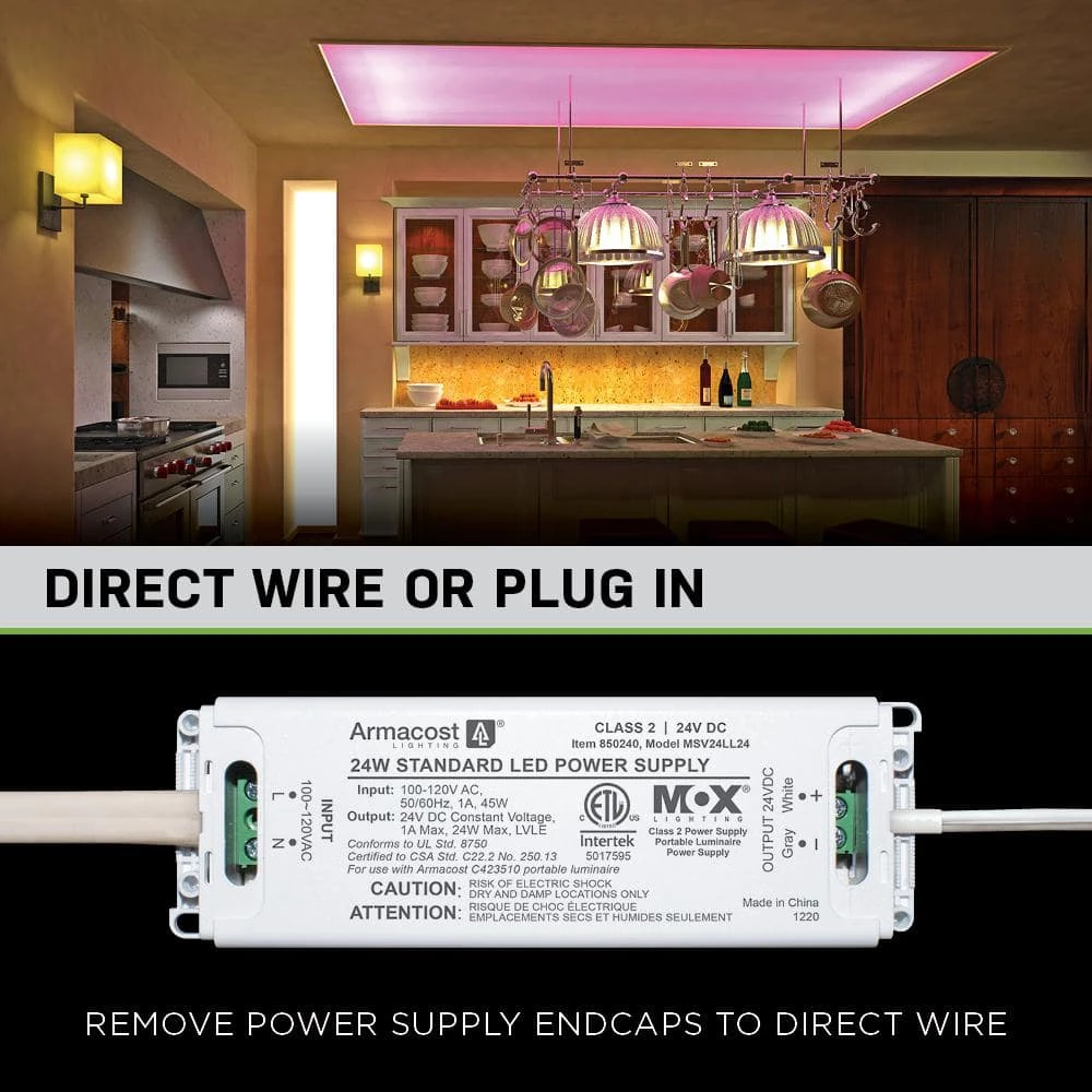 Outlet 🛒 Commercial Electric 16 ft. LED White and RGB Tape Light Kit- Under Cabinet Light 💯 8 Outlet 🛒 Commercial Electric 16 ft. LED White and RGB Tape Light Kit- Under Cabinet Light 💯 - Image 6