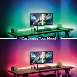 Deals 🧨 Merkury Innovations Plug in 12 ft. RGB LED Strip Light Weatherproof 120 LED Color Changing with 24-Key Remote Control Under Cabinet Lighting ❤️ -Cheap Cabinet Lights Store rgb w merkury innovations under cabinet lights mi lst04 999 4f 1000
