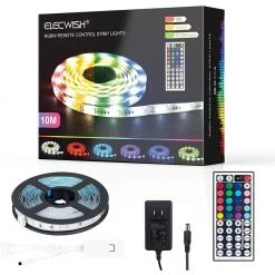 Top 10 ๐ฏ ELECWISH Plug-In 32.8 ft. LED RGB LED Tape Strip Light with Remote ๐คฉ 15 Top 10 ๐ฏ ELECWISH Plug-In 32.8 ft. LED RGB LED Tape Strip Light with Remote ๐คฉ -Cheap Cabinet Lights Store rgb white elecwish led strip lights lg014 76 1000