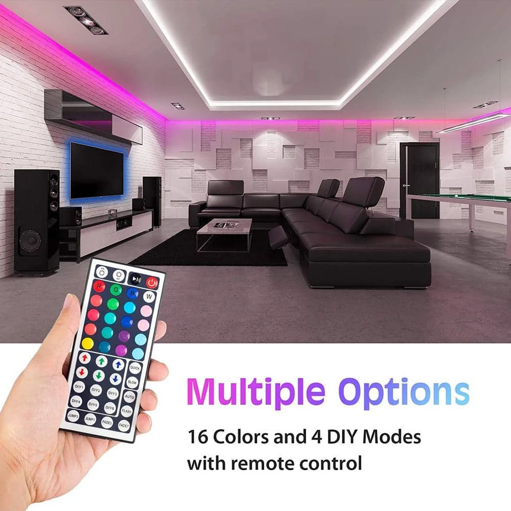 Top 10 ๐ฏ ELECWISH Plug-In 32.8 ft. LED RGB LED Tape Strip Light with Remote ๐คฉ 4 Top 10 ๐ฏ ELECWISH Plug-In 32.8 ft. LED RGB LED Tape Strip Light with Remote ๐คฉ - Image 2