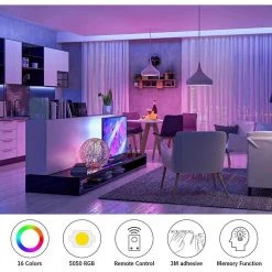 Top 10 ๐ฏ ELECWISH Plug-In 32.8 ft. LED RGB LED Tape Strip Light with Remote ๐คฉ 14 Top 10 ๐ฏ ELECWISH Plug-In 32.8 ft. LED RGB LED Tape Strip Light with Remote ๐คฉ -Cheap Cabinet Lights Store rgb white elecwish led strip lights lg014 fa 1000