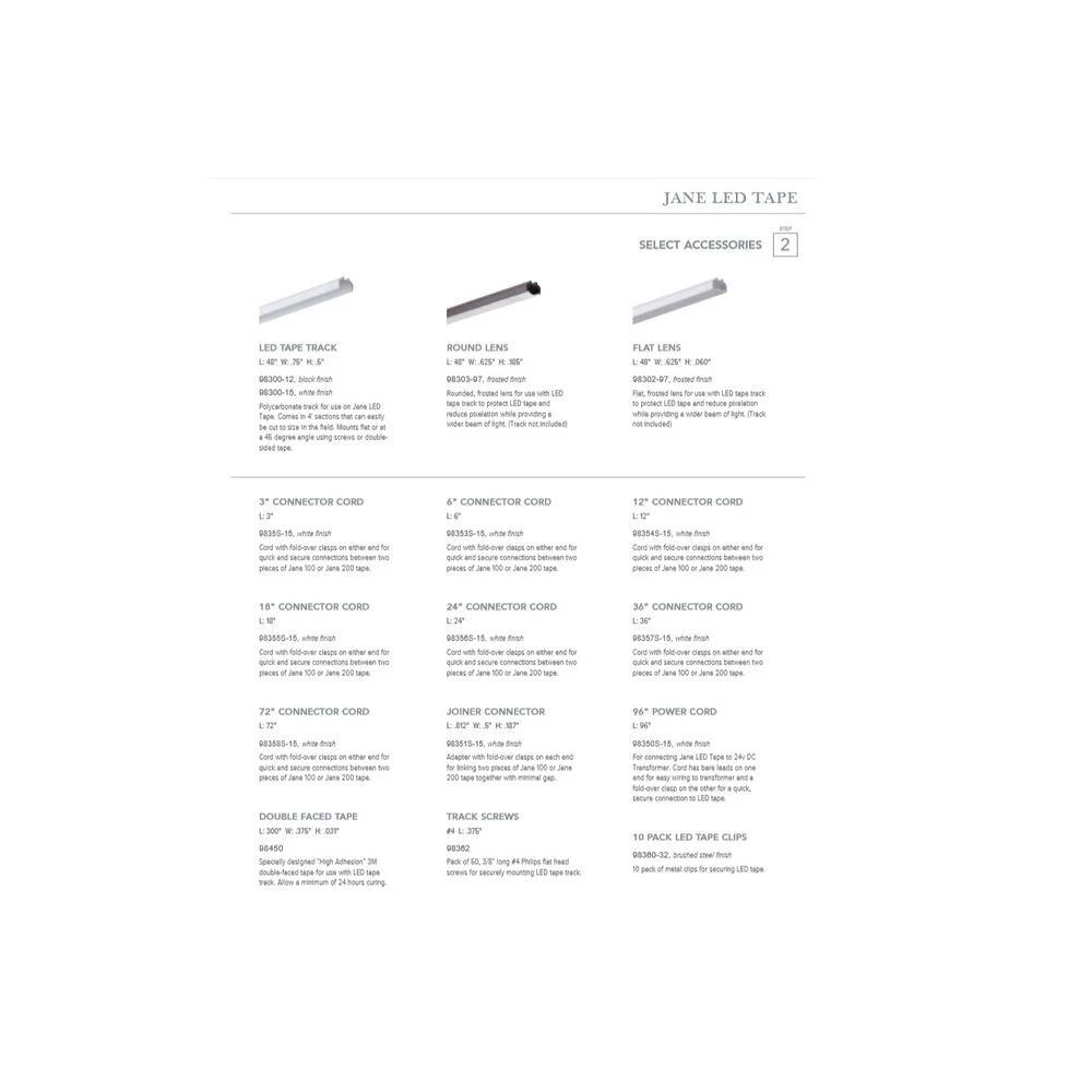 Cheapest ๐ Sea Gull Lighting Jane LED Tape 36 in. White Connector Cord โค๏ธ 5 Cheapest ๐ Sea Gull Lighting Jane LED Tape 36 in. White Connector Cord โค๏ธ - Image 3