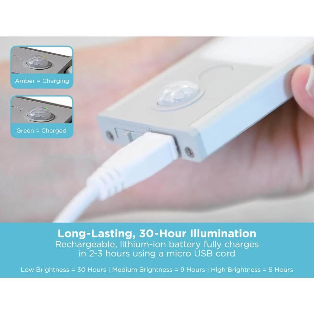 Best Sale 🤩 BLACK+DECKER 9 in. LED Warm White 2-Bar Rechargeable Under Cabinet Lighting Kit 🤩 6 Best Sale 🤩 BLACK+DECKER 9 in. LED Warm White 2-Bar Rechargeable Under Cabinet Lighting Kit 🤩 - Image 4