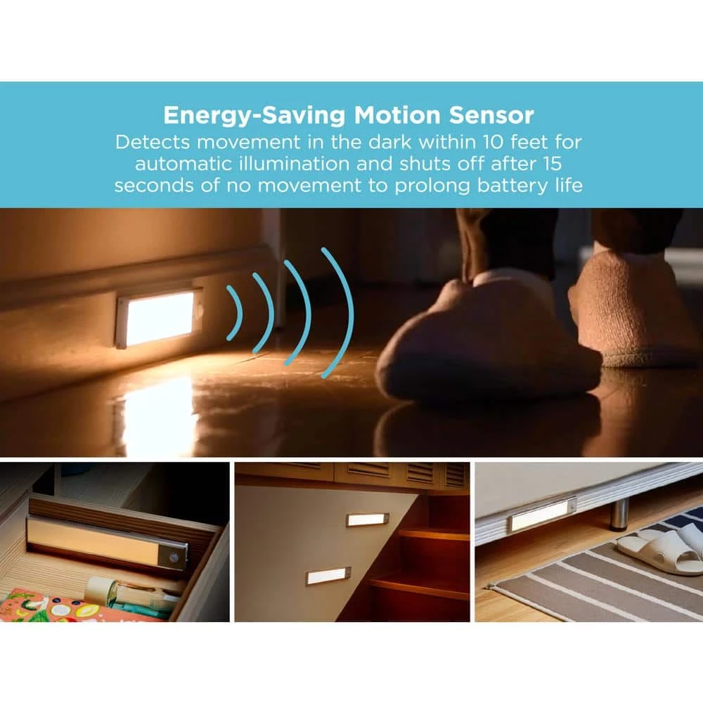 Best Sale 🤩 BLACK+DECKER 9 in. LED Warm White 2-Bar Rechargeable Under Cabinet Lighting Kit 🤩 5 Best Sale 🤩 BLACK+DECKER 9 in. LED Warm White 2-Bar Rechargeable Under Cabinet Lighting Kit 🤩 - Image 3