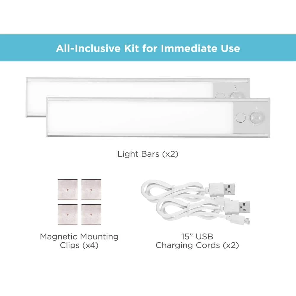 Best Sale 🤩 BLACK+DECKER 9 in. LED Warm White 2-Bar Rechargeable Under Cabinet Lighting Kit 🤩 9 Best Sale 🤩 BLACK+DECKER 9 in. LED Warm White 2-Bar Rechargeable Under Cabinet Lighting Kit 🤩 - Image 7