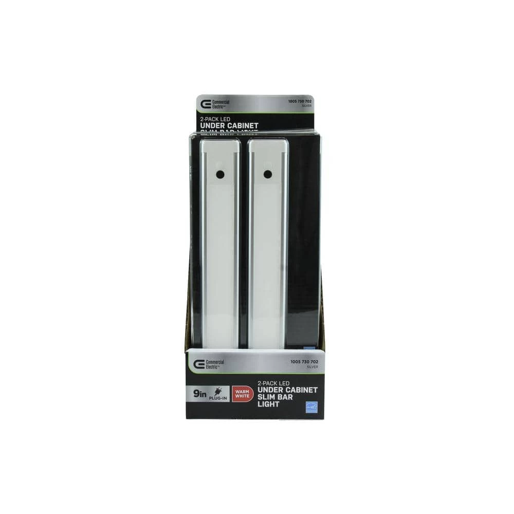 Best Sale ✨ Commercial Electric 9 in. 2-Bar Plug-In LED Under Cabinet Light 😀 11 Best Sale ✨ Commercial Electric 9 in. 2-Bar Plug-In LED Under Cabinet Light 😀 - Image 9