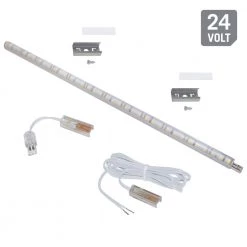 Discount 💯 Armacost Lighting RigidStrip 24-Volt DC 12 in. LED Warm White 3000K Strip Light 👍 -Cheap Cabinet Lights Store silver led strip lights 311119 76 1000